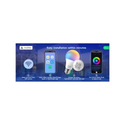 Bec Nous P3 smart Tuya Wi-Fi RGB (dulie E27), compatibil Matter - Img 4