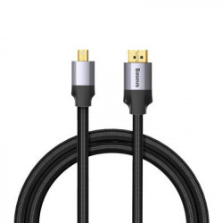 Cablu adaptor Seria Baseus Enjoyment Mini Display Port tata la Display Port tata 3m gri inchis