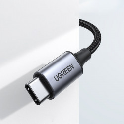 Cablu AUX audio stereo Ugreen 3,5 mm mufa - USB tip C pentru smartphone 1 m negru (CM450 20192) - Img 6