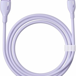 Cablu Baseus Pudding Series, USB la USB-C, 100W, Fast Charging, 1.2m, Violet
