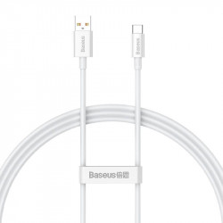 Cablu Baseus Superior Series USB la USB-C, 100 W, PD, 1 m (alb)