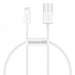 Cablu Baseus USB - Lightning 2.4A, 2 m White (CATLYS-02)