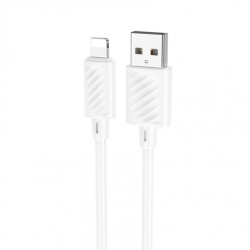 Cablu Date si Incarcare USB-A - Lightning HOCO X88, 18W, 2m, Alb