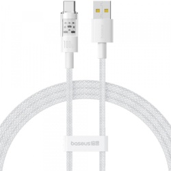 Cablu Date si Incarcare USB-A - USB-C Baseus Gem, 100W, 1m, Alb P10373002211-00