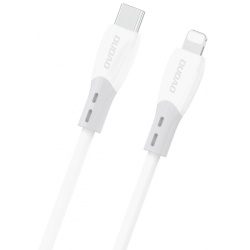Cablu Date si Incarcare USB-C - Lightning Dudao L25SX, 30W, 1m, Alb