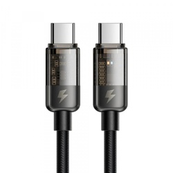 Cablu Date si Incarcare USB-C - USB-C McDodo CA-2840 Auto Power Off, 100W, 1.2m, Negru