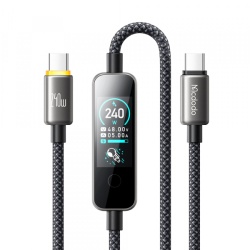 Cablu Date si Incarcare USB-C - USB-C McDodo CA-8750 Display, 240W, 1.2m, Negru