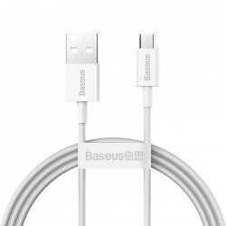Cablu de date Baseus Superior USB - micro USB 2A 1m white (CAMYS-02)