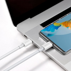 Cablu de date Baseus Superior USB Type C - USB Type C Quick Charge / Power Delivery / FCP 100W 5A 20V 1m white (CATYS-B02) - Img 3