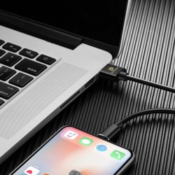 Cablu de date Dux Ducis K-Max , Usb la Lightning, 5V , 2A , 1M , negru - Img 4
