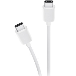 Cablu de date si incarcare de la USB Type C catre USB Type C, lungime 1M, alb
