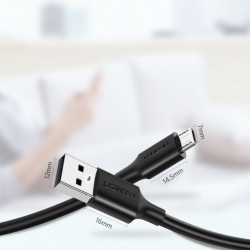 Cablu de date UGREEN USB la micro USB 2A - 1m negru - Img 3