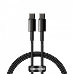Cablu de incarcare si date Baseus USB Type C - USB Type C Power Delivery Quick Charge 100 W 5 A, 2 m black (CATWJ-01)