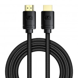 Cablu HDMI 2.1 Baseus High Definition Series, 8K 60Hz, 3D, HDR, 48Gbps, 2m (negru)