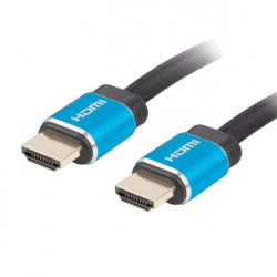Cablu HDMI v2.0 PREMIUM, 1 m, 4K@60Hz Certificat, CA-HDMI-P20CU-0010-BK, Lanberg