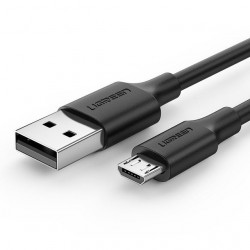 Cablu micro USB UGREEN QC 3.0 2.4A 0.25m (negru)