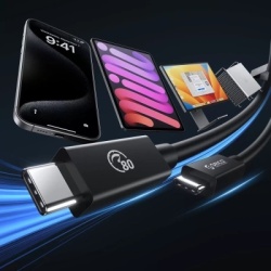 Cablu Orico USB4 Thunderbolt5 80Gbps 240W USB-C la USB-C 1.5m - Negru - Img 9