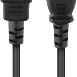 Cablu Prelungitor de Alimentare 230V PremiumCord KPS05, Lungime 0.5m, Conectori IEC 320 C13 Mamă la IEC 320 C14 Tată, Secțiune 3x0.75 mm², Culoare Neagră - Img 6