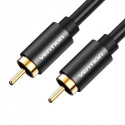 Cablu RCA (Cinch) tata la tata Vention VAB-R09-B150, 1,5 m (negru)