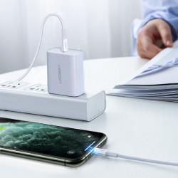 Cablu Ugreen MFi USB Type C - Lightning 3A 0.5m white (US171) - Img 5