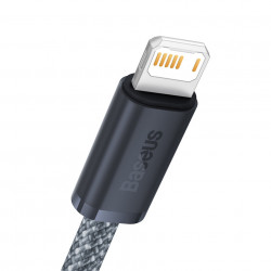 Cablu USB Baseus iPhone - Lightning 1m, 2,4A gri (CALD000416) - Img 5