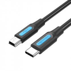 Cablu USB-C 2.0 la Mini-B 2A 1m Vention COWBF negru - Img 2