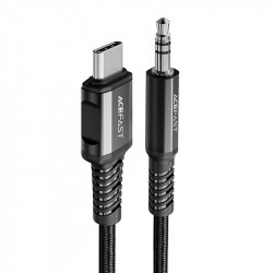 Cablu USB-C la mini jack de 3,5 mm Acefast C1-08 1,2 m (negru) - Img 2