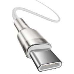 Cablu USB-C la USB-C Baseus Cafule, 100W, 1m (alb) - Img 7