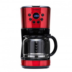 Cafetiera digitala Heinner HCM-1500RDIX, 900 W, 1.5 L, Timer, Display Led, fara BPA, Rosu/Negru - Img 2
