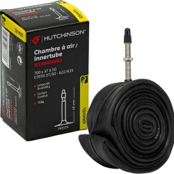 Cameră Bicicletă Hutchinson City Standard 700 x 37 (28 Inch), Grosime 0.9 mm, Rezistență Ridicată Anti-Pană din Butil Calitativ, Valvă Presta 48 mm, pentru Biciclete de Oraș, Trekking și Navetă Urbană