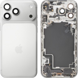 Capac Baterie Apple iPhone 17 Pro Max, Cu Carcasa Mijloc, Full Parts, Argintiu, Swap
