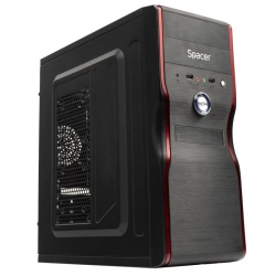 Carcasa Spacer, New Mercury, ventilor 12cm, HD audio, ATX Mid-Tower,sursa 500W Black - Img 15