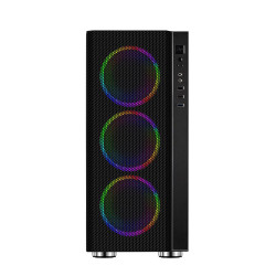 Carcasa SPACER RAINBOW, Mid-Tower, fara sursa, ATX, Black - Img 2