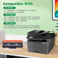 Cartuș de Toner Compatibil Negru TN-2510XL cu Cip Inteligent pentru Imprimante Brother, Capacitate Mare High Yield (Până la 3.000 Pagini), Greensky - Img 4