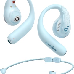 Casti True Wireless Anker SoundCore AeroFit Pro, IPX5, Autonomie 46H, LDAC, Bluetooth 5.3, Albastru