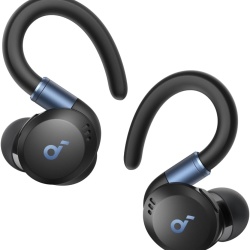 Casti True wireless Anker Soundcore Sport X20, Tehnologie Noise Cancelling, Bluetooth 5.3, IP68, Deep Bass, Negru