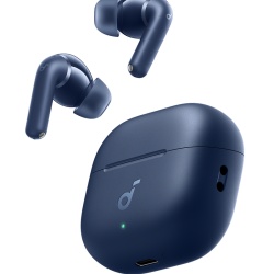 Casti True Wireless, In-Ear, Anker Soundcore P42i, Adaptive ANC, Autonomie 56 ore, LDAC, IP55, Bluetooth 6.1, Albastru