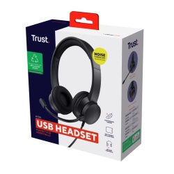Casti Trust Ayda USB-ENC, negru - Img 11