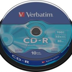 CD-R VERBATIM 700MB, 80min, viteza 52x, 10 buc, spindle, "43437" 7235