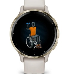 Ceas Garmin Venu 3S, Ivory/ Soft Gold - Img 12