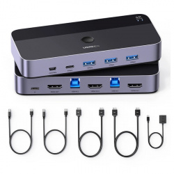 Comutator HDMI Ugreen CM664 Comutator KVM 2in1 - negru - Img 5