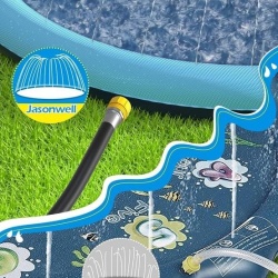 Covoraș de joacă cu apă și stropitori Tosekry, Suprafață antiderapantă, tip Splash Pad - Img 2