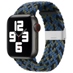 Curea de ceas din material textil Apple smartwatch 7/6 / SE / 5/4/3/2 (41mm / 40mm / 38mm) albastru