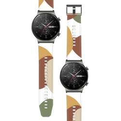 Curea de schimb Moro pentru Huawei Watch GT2 Pro silicon camo negru (5)