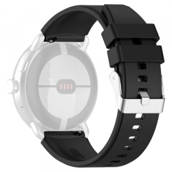 Curea Techsuit W026 pentru Samsung Galaxy Watch / Huawei Watch Series, 20mm, Neagra