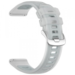 Curea Techsuit W084 pentru Samsung Galaxy Watch / Huawei Watch Series, 22mm, Alba