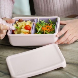 CUTIE PRANZ BENTO CU COMPARTIMENTE DETASABILE, MELII, PINK PURPLE - Img 2