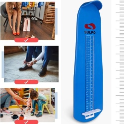 Dispozitiv Măsurare Picior și Mărime Pantofi SULPO, Pedimetru Copii și Adulți, Gradație Mărimi 15-48 (6-20 cm), Albastru - Img 7