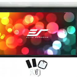 Ecran proiectie electric, perete/tavan, 222 x 125 cm, EliteScreens Saker SK100XHW-E24 , Format 16:9, Drop 60cm