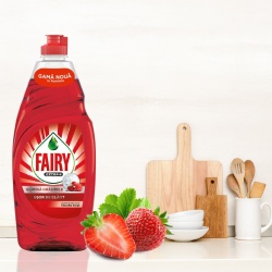 FAIRY Extra+, detergent de vase, de fructe de padure rosii, 1.35 l - Img 2